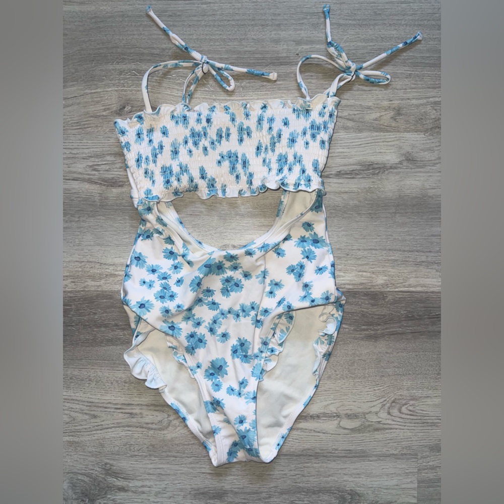 True Craft Blue Floral One Piece Swimsuit